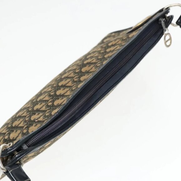 Christian Dior Trotter Canvas Shoulder Bag Navy Auth ep5987 - Picture 7 of 16